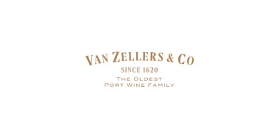 Logótipo VAN ZELLERS & CO com texto sobre vinho do Porto