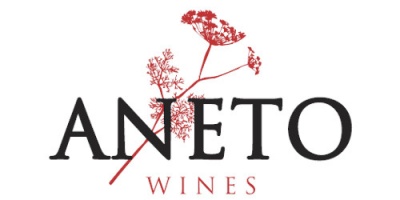 Logótipo ANETO WINES com planta vermelha