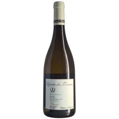 Garrafa de vinho branco Quinta dos Termos, rótulo branco, 750ml