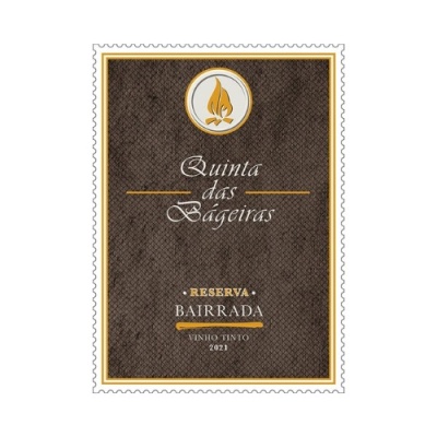 Etiqueta de vinho Quinta das Bágeiras Reserva Bairrada Vinho Tinto 2021