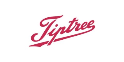 Logótipo Tiptree em vermelho sobre fundo branco