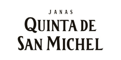 Logotipo com texto 'JANAS QUINTA DE SAN MICHEL' em fundo branco