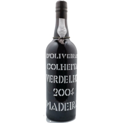 Garrafa de vinho Madeira D'Oliveiras Colheita Verdelho 2004