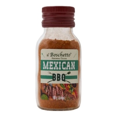 Frasco de tempero Mexican BBQ il Boschetto com tampa vermelha
