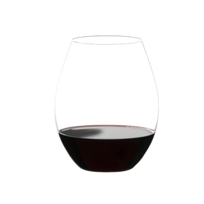 Copo de vidro com vinho tinto