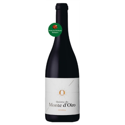 Garrafas de vinho tinto Quinta do Monte d'Oiro Reserva com selo biológico