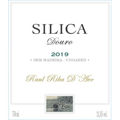 rótulo vinho Silica Douro 2019 sem madeira Raul Riba D'Ave 750 ml 12,5% vol.