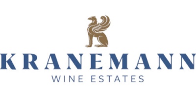 Logótipo KRANEMANN WINE ESTATES com símbolo dourado alado