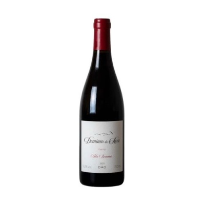 Garrafa de vinho tinto Dominio de Atai, 750 ml, com rótulo branco e cápsula vermelha