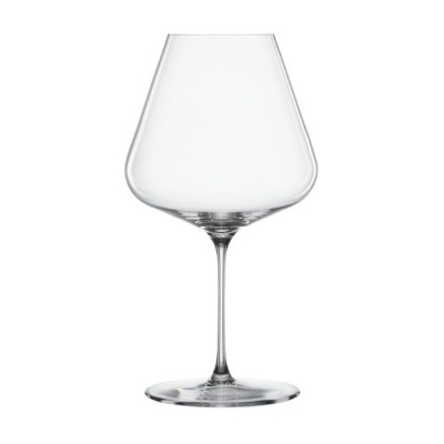 Cálice de vidro transparente para vinho com haste fina