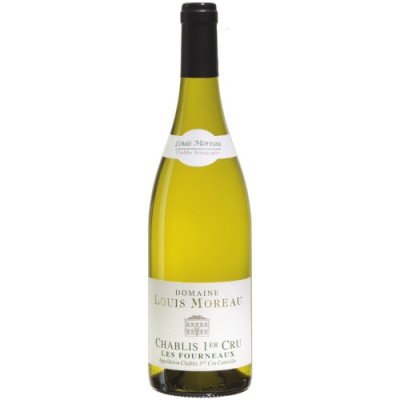 Garrafa de vinho branco Domaine Louis Moreau Chablis 1er Cru Les Fourneaux