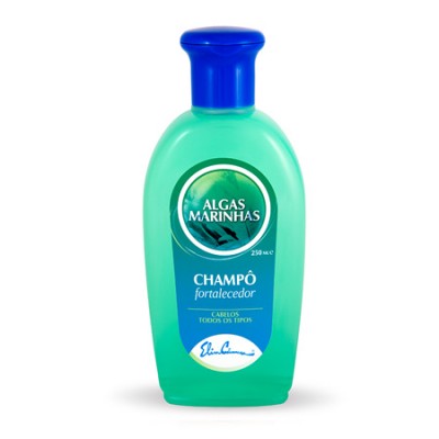 Frasco de champô Algas Marinhas com tampa azul