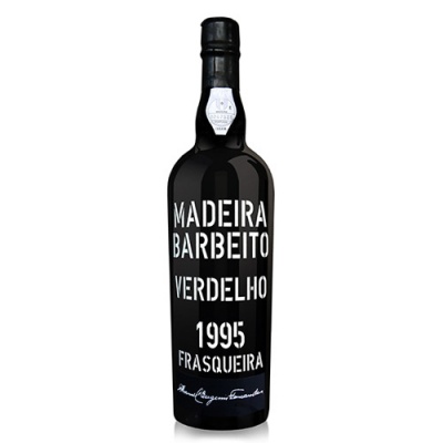 Garrafa de vinho Madeira Barbeito Verdelho 1995 Frasqueira