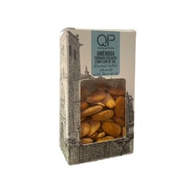Embalagem de amêndoas torradas salgadas com flor de sal da marca QIP