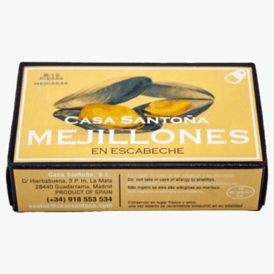 Lata de mejillones en escabeche Casa Santoña