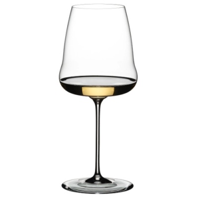 Copo de vidro transparente para vinho com haste longa e base redonda