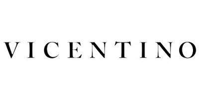 Texto VICENTINO em letras pretas sobre fundo branco