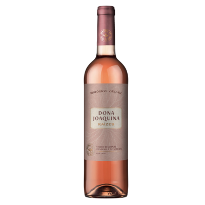 Garrafa de vinho rosé Dona Joaquina Raízes