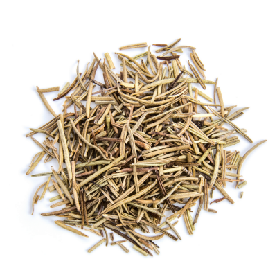 Alecrim seco natural sobre fundo branco