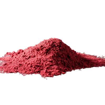 Monte de pó vermelho fino