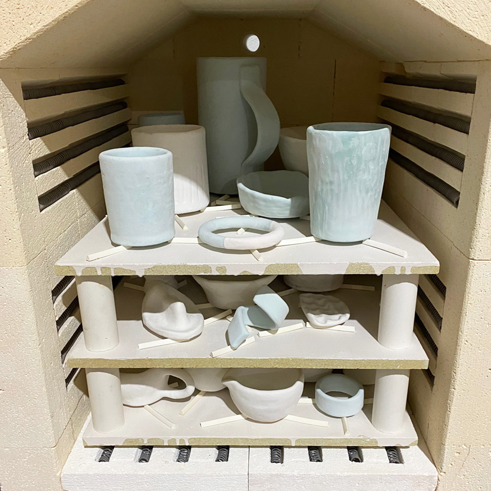 Serviço de Aluguer de Cozeduras Objetos de cerâmica em forno de cerâmica