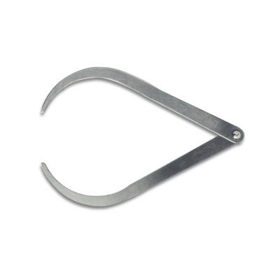 Instrumento metálico com lâminas curvas