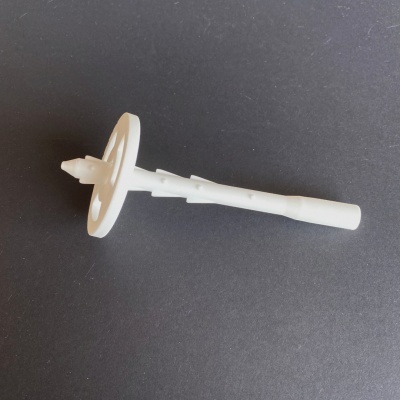 Ancoragem branca de plástico com cabeça circular