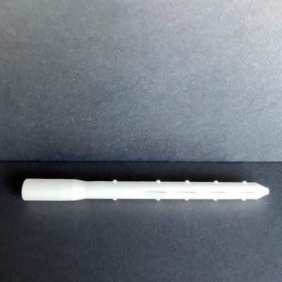 Suporte de fixação branco em plástico cylindrical com saliências