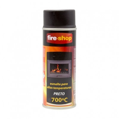 Frasco de spray preto para esmalte resistente a altas temperaturas da marca fire-shop
