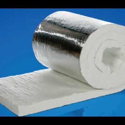 Rolo de isolamento térmico branco com camada exterior metalizada prateada