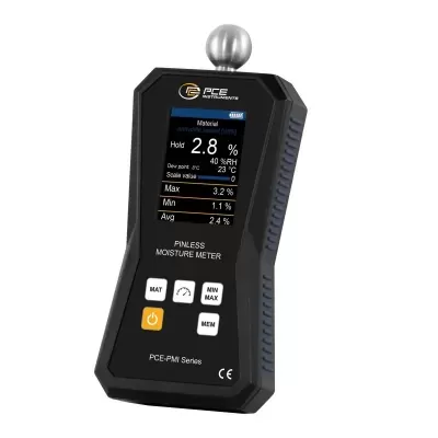 Medidor digital de humidade sem agulhas PCE-PMI com ecrã e botões