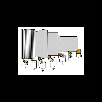 Ferramenta de corte metálica com várias lâminas fixas