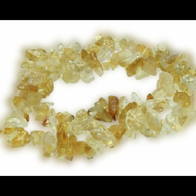 Pulseira de pedras amarelas translúcidas em fundo branco