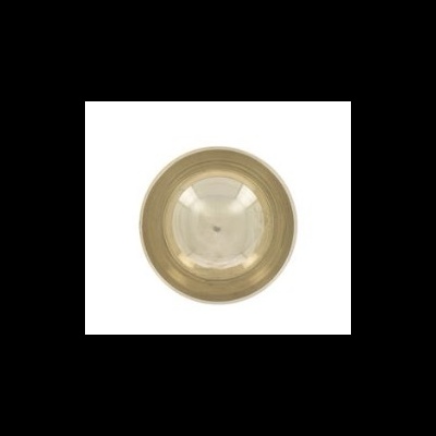 prato metálico dourado com interior prateado