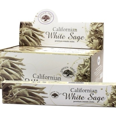 Caixa e embalagem de sticks de incenso Californian White Sage