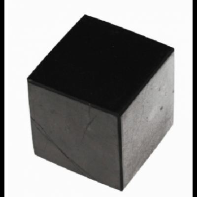 Cubo sólido preto com textura lisa e rugosa