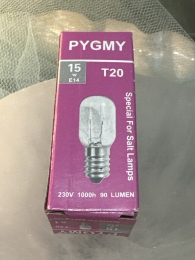 Embalagem de lâmpada PYGMY T20 15W E14 para lâmpadas de sal