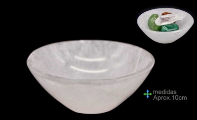Taça pequena translúcida branca, aproximadamente 10 cm