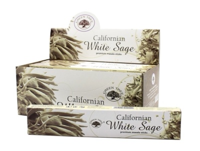 Caixa e embalagem de sticks de incenso Californian White Sage