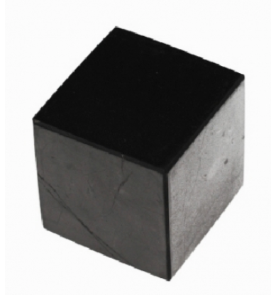 Cubo sólido preto com textura lisa e rugosa