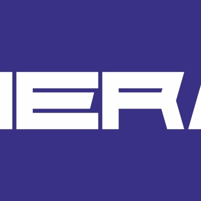 Logótipo SHERCO branco sobre fundo azul escuro