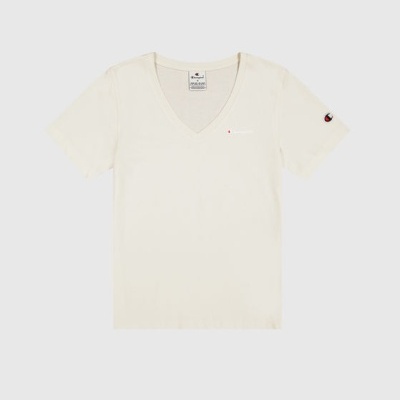 T-shirt branca de manga curta com logótipo Champion