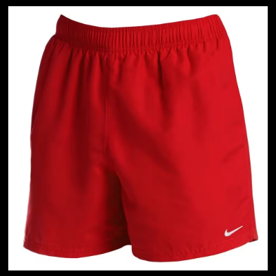 Calções desportivos vermelhos com logotipo branco da Nike