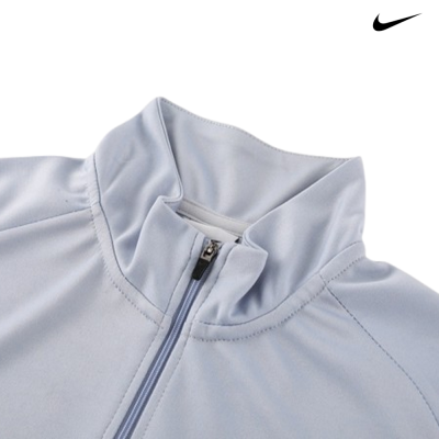 Casaco desportivo Nike cinzento claro com fecho zip e gola alta