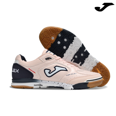 Ténis desportivos rosa clara com sola colorida e logótipo J