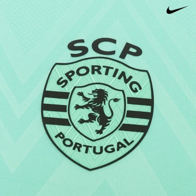 Logótipo SCP Sporting Portugal em verde água com logo Nike