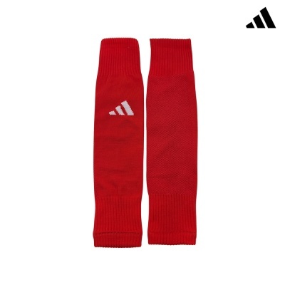 Conjunto de meias vermelhas Adidas com logo branco