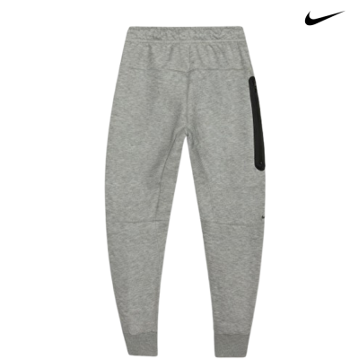 Calças de treino cinzentas Nike com bolso preto e logótipo