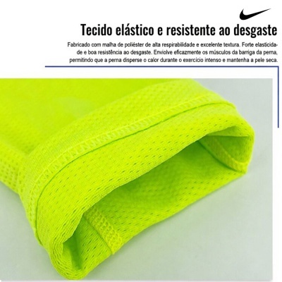 Tecido elástico amarelo fluorescente com textura de malha e costura reforçada para roupa desportiva