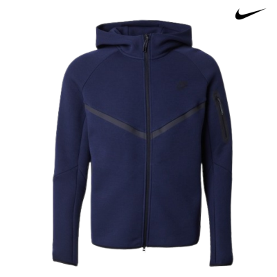 Casaco desportivo Nike azul escuro com capuz e bolsos